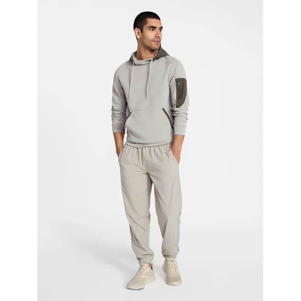 Athletic Works Men's and Big Men's Mix Media Hoodie, Sizes S-5XL