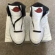 thumbnail image 1 of Ni - ke Ni - ke Air Jordan 2 Retro Shoes White Varsity Red Black DX4400-106 Women Sizes NEW, 1 of 5