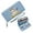 Blue, variant on GEEAD Slim Long Wallet with Zipper Closure Long Wallet for Women Anthropomorphic Cat Floral Attire Whimsical Atmosphere Perfect for Parties, Work & Casual Use, Suitable for Women and Men