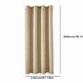 thumbnail image 3 of Khaki Blackout Curtains for Bedroom 84 inches Long - Thermal Drapes Grommet Room Darkening Curtains Noise Reducing Window Treatments for Living Room (W52 x L84, Khaki), 3 of 6