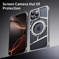 thumbnail image 6 of ELEHOLD for iPhone 16 Pro Case,Metal Bumper Frameless 360° Rotation Ring Kickstand Magnetic Aluminium Shockproof Drop Protection Case for iPhone 16 Pro ,Titanium, 6 of 11