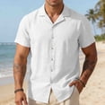 thumbnail image 3 of Tawop Mens Short Sleeve T Shirts Cotton Casual Round Neck Solid Color Pullover Fitness Sports T Shirt White, 3 of 4