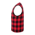 thumbnail image 4 of LVAD HeartMate 2 & 3 Sleeveless Flannel Vest For LVAD Patient - Red Gray Quilted Vest for Men Comfortable LVAD Clothing with Battery Pockets S-4XL, 4 of 6