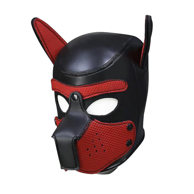 Máscara del perrito de la cara completa del perro del neopreno, máscara de la capilla del perrito del traje de la novedad