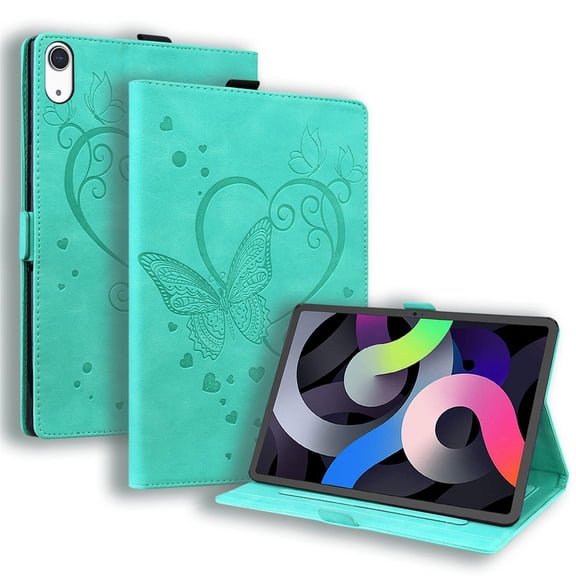 FJLBDE Case for iPad (A16) 11th Gen 2025/ iPad 10th Gen 10.9 Inch 2022, PU Leather Folio Stand Magnetic Cases, Card Slot, Auto Wake/Sleep, Pen Holder, Filp Cover, Green