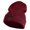 Maroon, variant on Embroidered Celtic Cross Iron on Patched 12 Inch Long Knitted Beanie - Purple OSFM