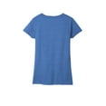 thumbnail image 4 of District Adult Female Women Plain Short Sleeves T-Shirt Blue Heather Small, 4 of 4