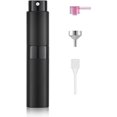 thumbnail image 1 of Botella de spray vacía rellenable de 8 ml, atomizador de perfume, recambio de spray para botella de perfume, pulverizador de viaje (negro), 1 of 4