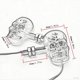 thumbnail image 3 of Modified Skull Head LED Turn Signal Light Turn Signal Light, 3 of 9