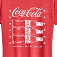 thumbnail image 3 of Coca-Cola - Americana Bottles - Women's Short Sleeve Graphic T-Shirt, 3 of 5