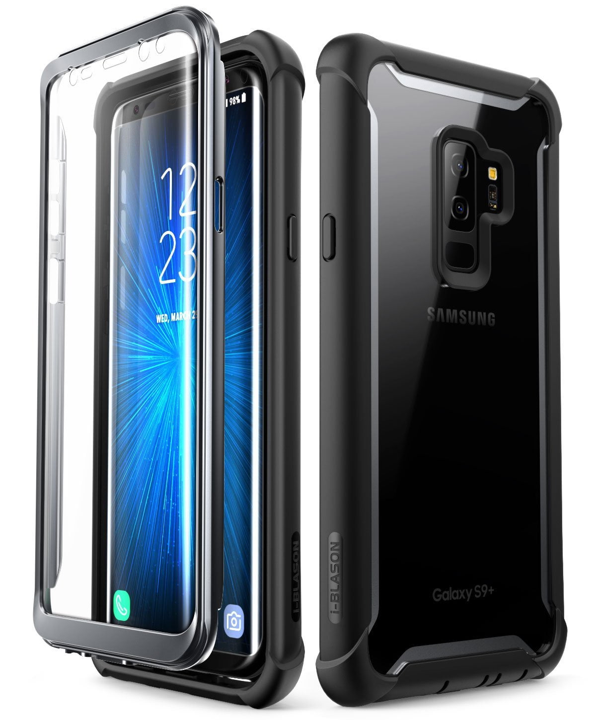 For Samsung Galaxy S8 S8 Rugged Armor Cover W/Built in Screen Protector S9 S9 