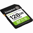thumbnail image 2 of Kingston Canvas Select Plus 128 GB Class 10/UHS-I (U1) V10 SDXC, 2 of 3