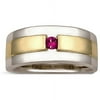 KeepsakeMen's Two Tone Band Ss Simulated