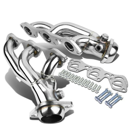 For 1997 to 2004 Ford F-150 3 -1 2 -PC Stainless Steel Exhaust Header Kit - 4.2L V6 98 99 00 01 02 (Best Exhaust For Ford F150)