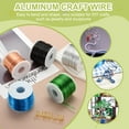 thumbnail image 4 of Uxcell Anodized Aluminum Craft Wire Bendable Bonsai Training Wire for Sculpting Crafts Wreath Green 9 Gauge 56 Ft, 4 of 6