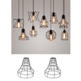 thumbnail image 1 of de lámpara de 2 piezas, jaula de lámpara ajustable, jaula de lámpara intage industrial negro para luces colgantes, portalámparas anti Fernando Pantallas de lámpara de hierro vintage, 1 of 8