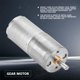 thumbnail image 5 of Motorreductor metálico de baja velocidad WALFRONT de 25 mm CC, 12 V, 25 GA-370, para cerradura electrónica, 5 of 8
