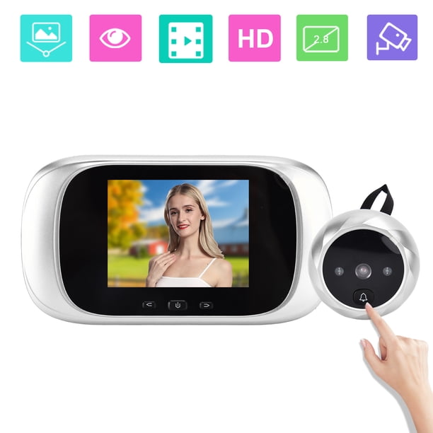 Cámara Visor De Puerta Digital De 2,8 Pulgadas Mirilla Electrónica Timbre Cámara De Control De Acceso Inteligente Para El Hogar