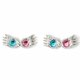 thumbnail image 1 of Harry Potter - Zarcillos Diseño Gafas Luna Lovegood para Mujer (Plateado, Azul, Rosa), 1 of 2