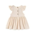 thumbnail image 2 of Toddler Baby Girl Dress Summer Cotton Linen Ruffle Halter Sleeveless Kids Casual Beach Party Dresses,1-7 Years, 2 of 5