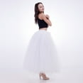 thumbnail image 2 of vigerkar Women Long Maxi Tutu Tulle Skirt Ballet Prom Party Layered Mesh A-Line Skirt White, One Size, 2 of 4
