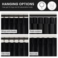thumbnail image 5 of Jainmy 90 inches Pinch Pleated Velvet Blackout Curtains for Bedroom Living Room,Luxury Room Darkening Thermal Insulated Velvet Curtains,Black,2 Panels,40"×90", 5 of 9
