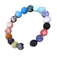 thumbnail image 2 of Fiudx Pulsera Solar, Banda Curativa de Tamaño Ajustable, Piedra de Chakra Ligera, Diseño de Perla Galáctica, Regalo para Ella o Él, Ideal para Fiestas y Celebridades, Accesorios a Juego para Parejas,, 2 of 4