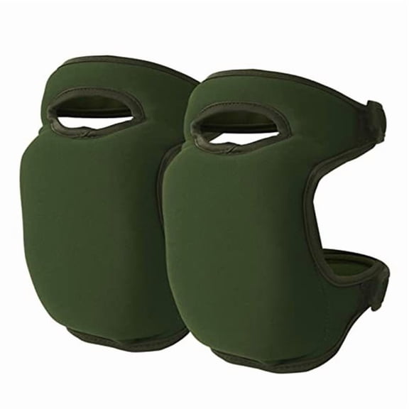 Pads Soft Ultra Thick Memory Foam Anti-slip Adjustable Knee Braces Kneepads for Gardener Cleaning Kneeling Scrubbing ,Expand size 48 * 21cm (Army Green)
