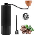 thumbnail image 1 of Molinillo de café manual con rebabas cónicas de acero inoxidable, molinillo de grano de café, ajuste interno ajustable, para café de goteo, expreso, prensa francesa, 1 of 4