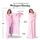 thumbnail image 4 of Manta portátil Super Blanky para mujeres y hombres, color rosa bebé, 4 of 8