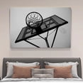thumbnail image 4 of Basketball Sports Monochrome Canvas Poster Bedroom Decor Sports Landscape Office Room Decor Gift,Frame-style,20x30inch(50x75cm), 4 of 8