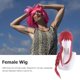 thumbnail image 1 of Peluca Femenina Peluca decorativa rosa para cosplay, accesorios para fotos, pelucas de Cosplay, peluca larga para mascarada, 1 of 8