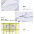 thumbnail image 5 of SKYSONIC 2 Pcs Hanging Hand Towels, Soft Absorbent Cute Tulip Checked Towel for Kitchen Bathroom, 12"x17", 5 of 7