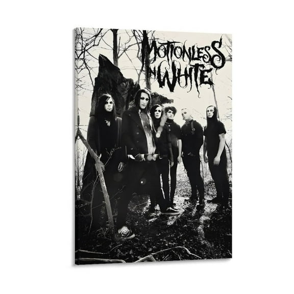 Motionless Music In White Gothic Pop Art Poster Posters Art Print Wall Photo Paint Poster Hanging Picture Family Bedroom Decor Gift 16x24inch(40x60cm)