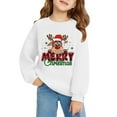 thumbnail image 6 of HIPYLO Red Christmas Shirts Christmas Crew T Shirt Pet Christmas Clothes Girls Blouses Sweatshirts Girls Tops Size 14-16 Boys 6t Clothes, White 13-14 Years, 6 of 6