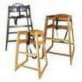 thumbnail image 2 of Winco Walnut Finish Wood High Chair Stackable with Safety Straps, 2 of 2