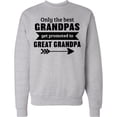 thumbnail image 2 of Inktastic Only the Best Grandpas Get Promoted to Great Grandpa Adult Sweatshirt, 2 of 4