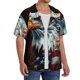 thumbnail image 2 of Balery USA Bald Eagle Camisa Casual de Manga Corta con Botones para Hombre, Texturizada, Estilo Cubano, para Playa, Verano-Medium, 2 of 5