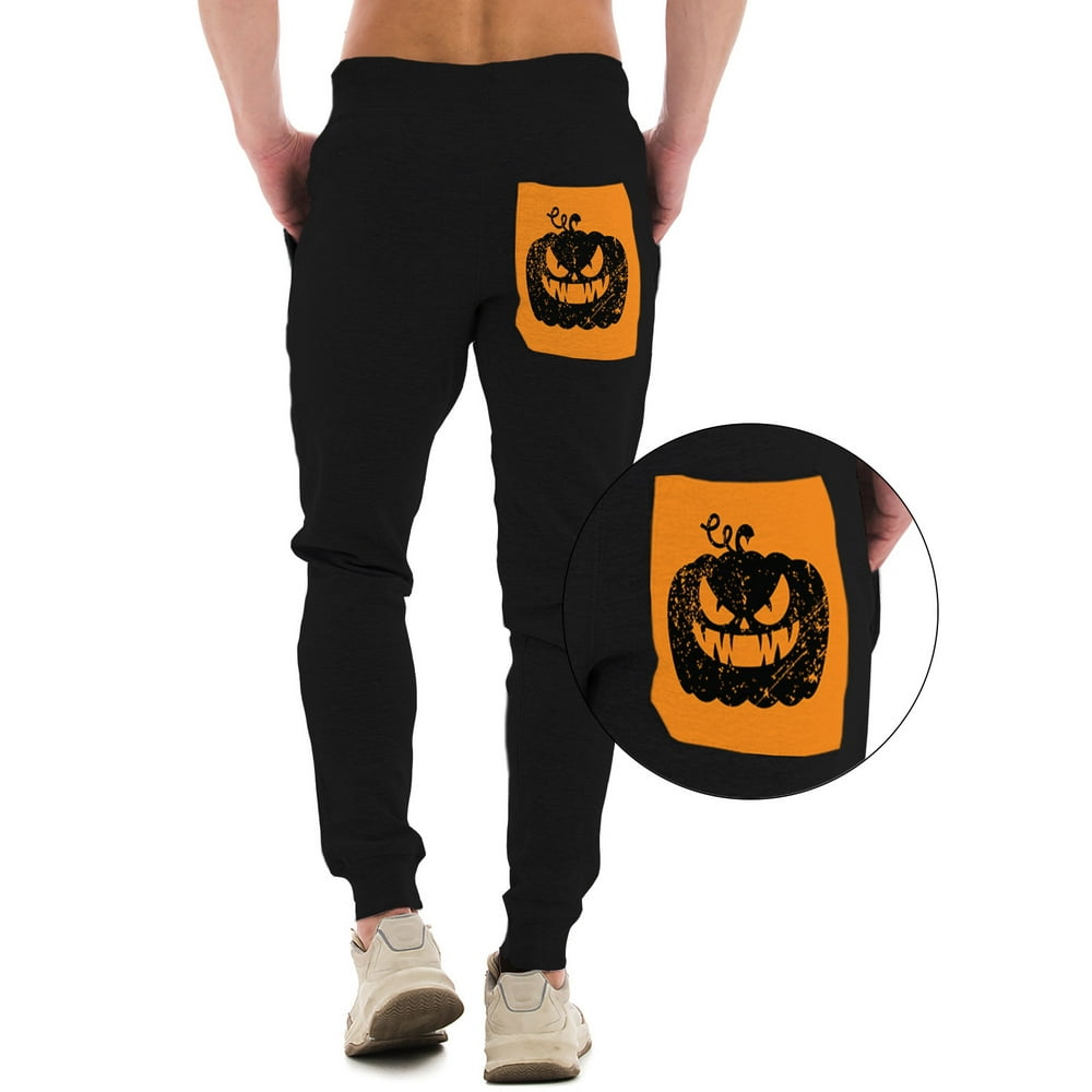 halloween sweatpants half and half