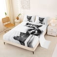 thumbnail image 2 of Erosebridal Kids Raccoon Bed Sheets, Cute Animal King Sheets, White Grey, 4-Piece, 2 of 5