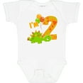 thumbnail image 3 of Inktastic Happy Dinosaur Second Birthday-green Boys or Girls Baby Bodysuit, 3 of 5