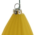 thumbnail image 2 of Vickerman 8" Yellow Matte Line Finial Ornament, Pack of 4, 2 of 6