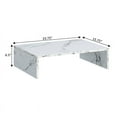 thumbnail image 4 of Pemberly Row Contemporary Wood Small Monitor Riser for TVs up to 23" in White, 4 of 4