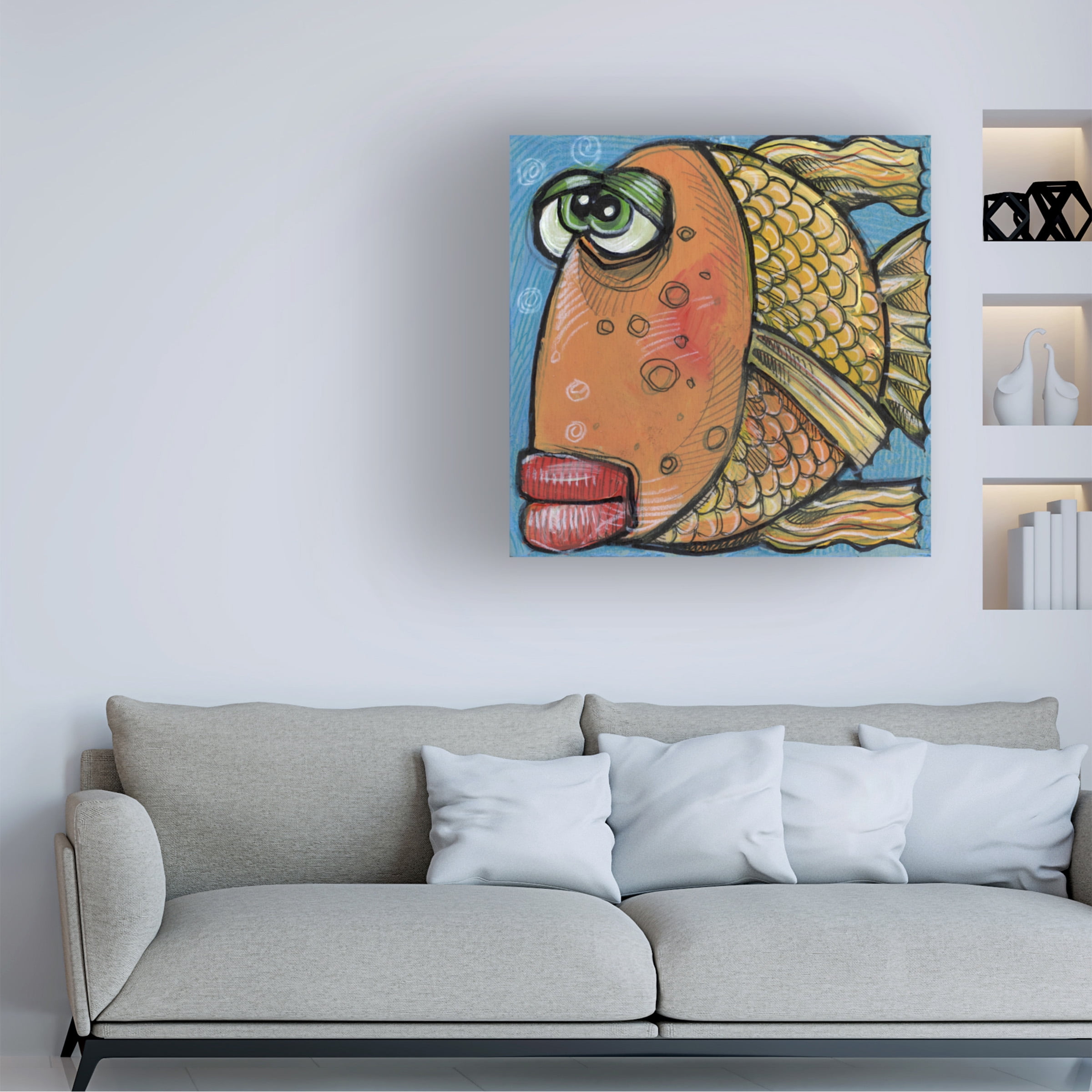 Tim Nyberg 'Fish 5 2019' Canvas Art