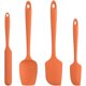 thumbnail image 1 of Juego de espátula de silicona resistente al calor de 600 grados Fahrenheit naranja, 1 of 8