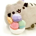 thumbnail image 4 of GUND Pusheen Snackable Sundae Cat Plush Stuffed Animal Backpack Clip, Gray, 5", 4 of 4