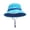 Blue#02, variant on Boys Girls Beach Hats Kids Fashion Reversible Pineapple Print Bucket Hat Cotton Breathable UPF Sun Hat with Chin Strap 1-8 Years,Yellow