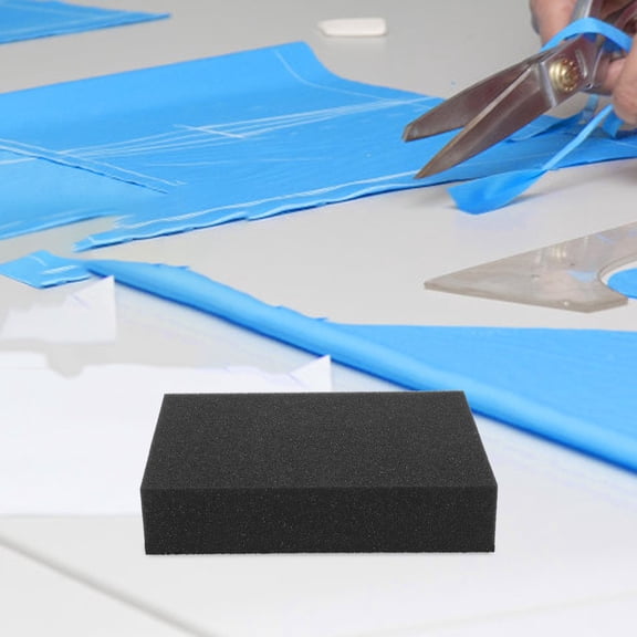 SOPOTUTU Black Wool Felt Workbench with Sponge for Makeup Application and Felting Craft Supplies