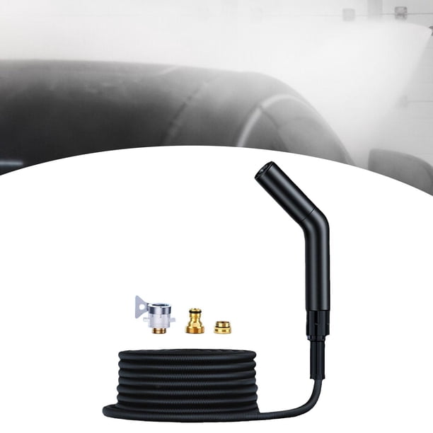 Manguera de lavado de coches de alta presión,Manguera retráctil para lavado de coches,Dos modos con tres adaptadores,Manguera de jardín para riego de Manguera de 12 m.