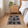 thumbnail image 3 of ODIKA 2'x3' Ultra-Soft Accent Mat, Music Notes Rock Grunge Hip Vintage Distressed Border Guitar Flowing Dynamic None Washable, Bare feet friendly, Easy Care Indoor rug for Bedside, Footrest, 3 of 7